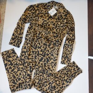 REVOLVE Lita by Ciara Jumpsuit Chetah Belted long pants Women’s size XS $398 NWT